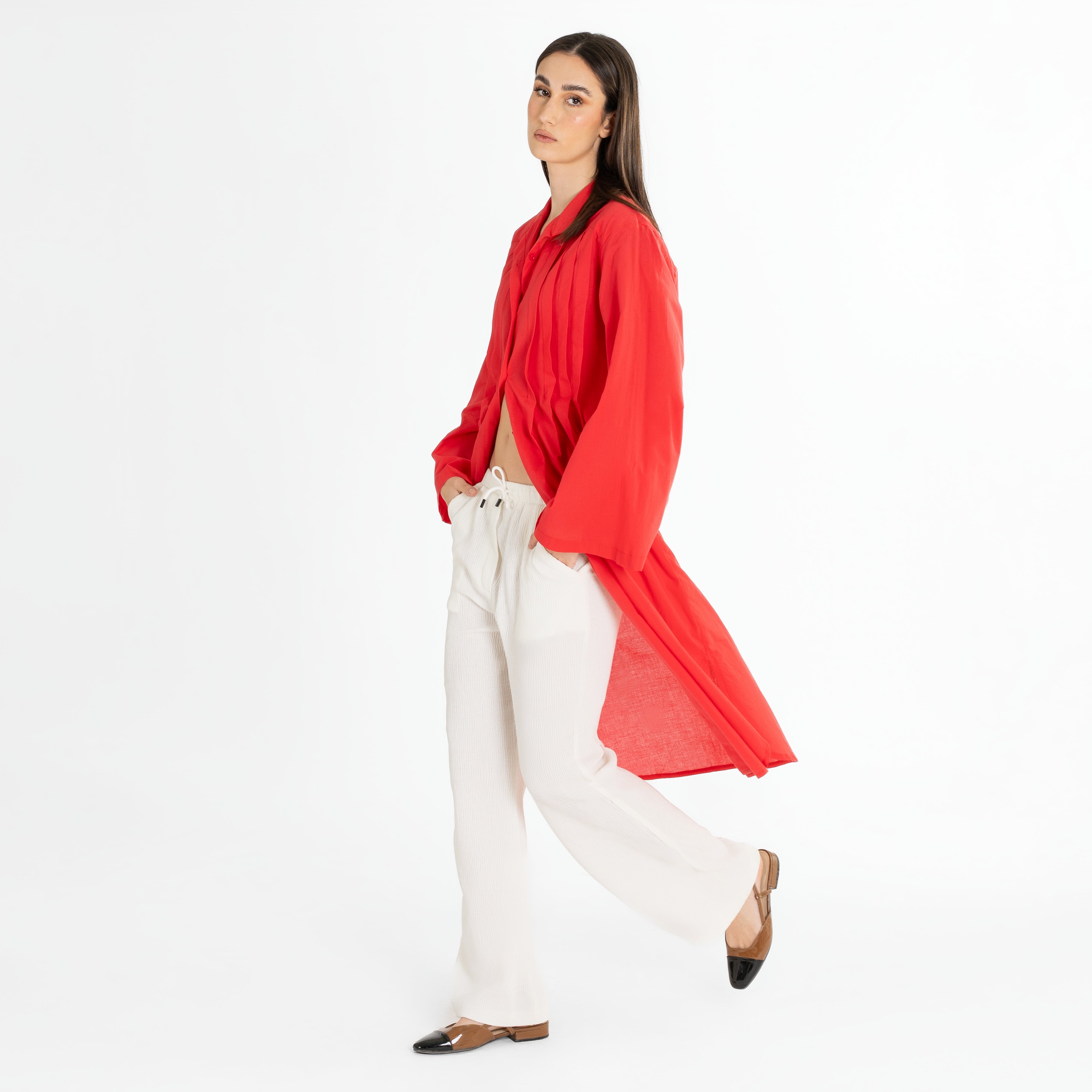 Wide-Leg Tailored Pants