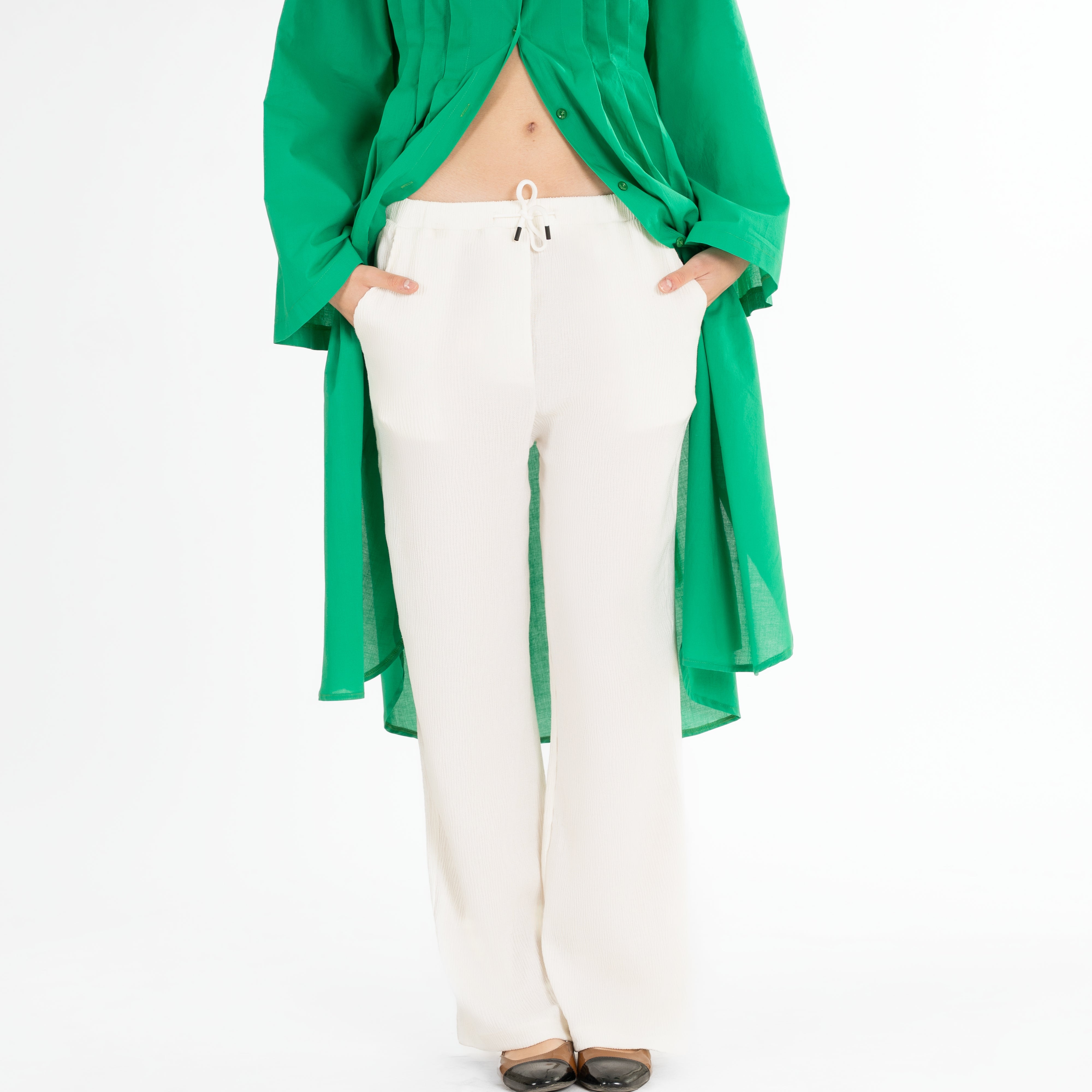 Wide-Leg Tailored Pants