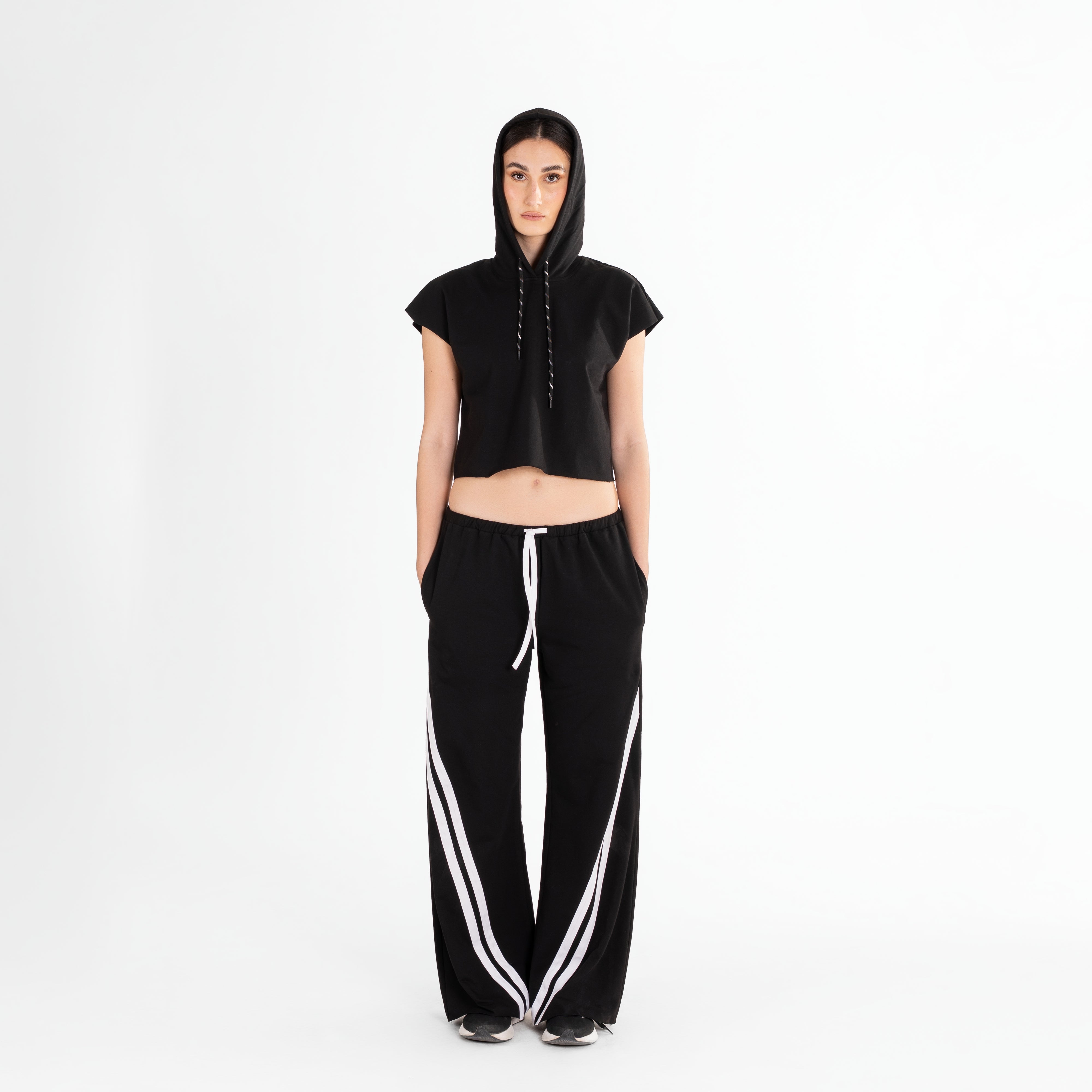Wide-Leg Track Pants