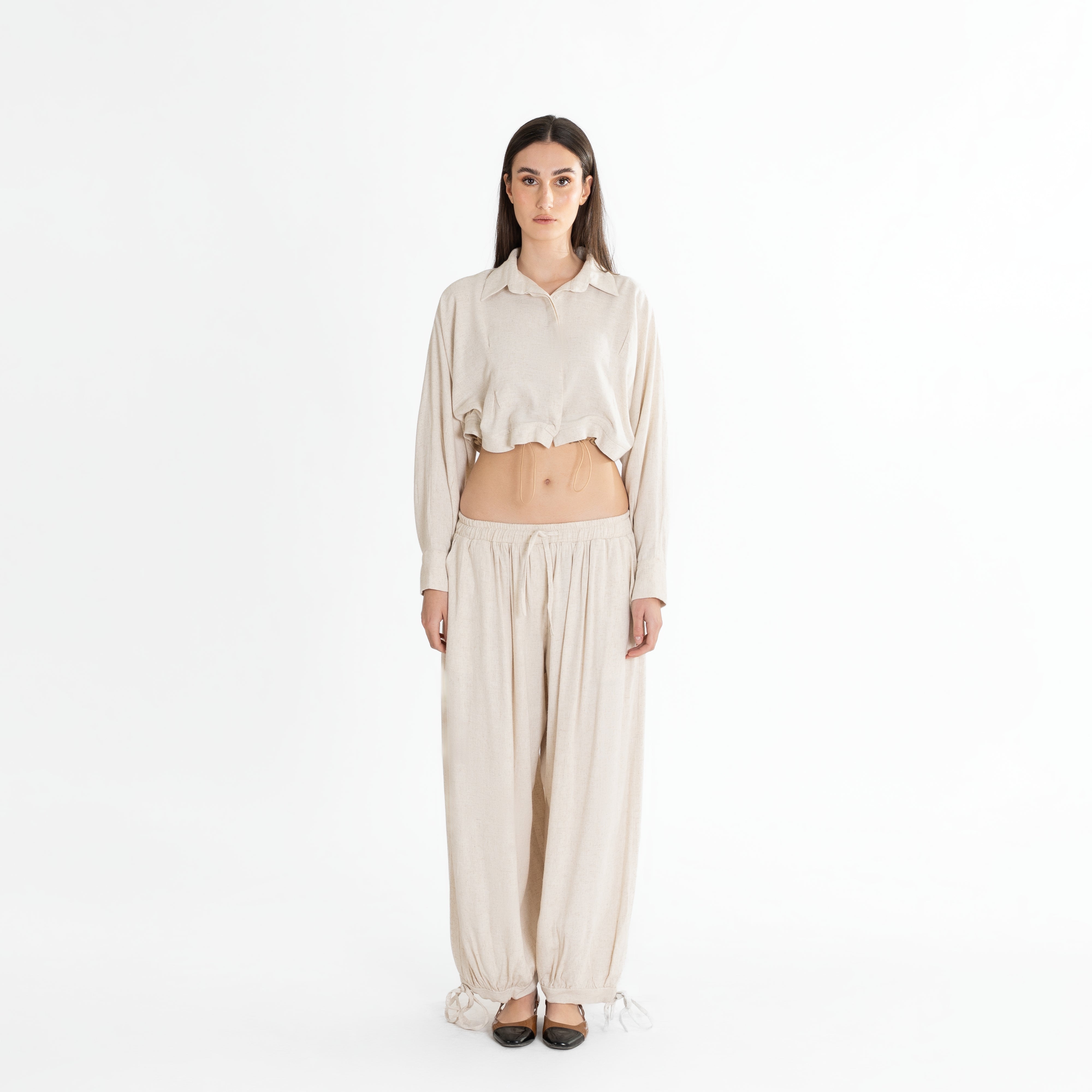Drawstring Hem Pants