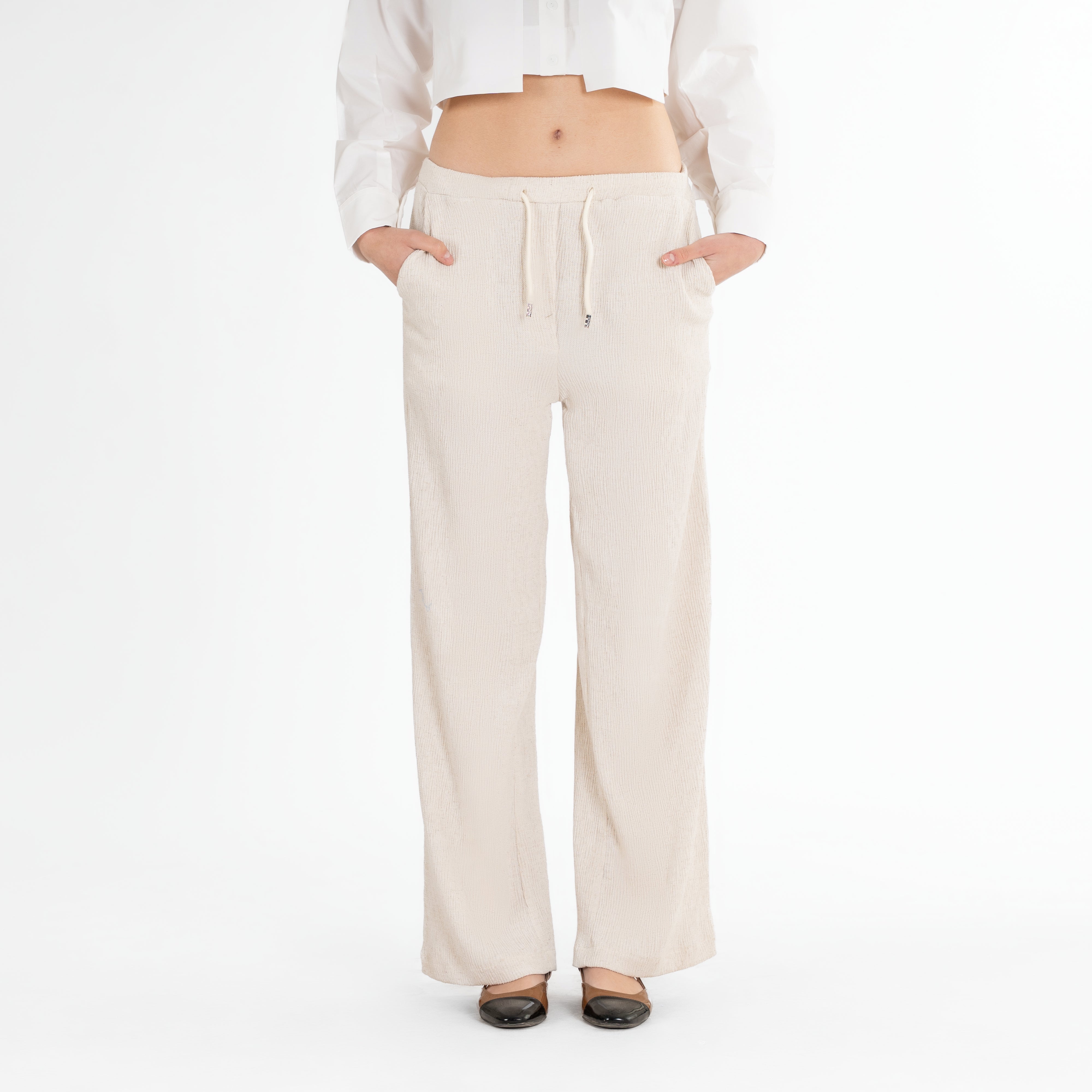 Wide-Leg Tailored Pants