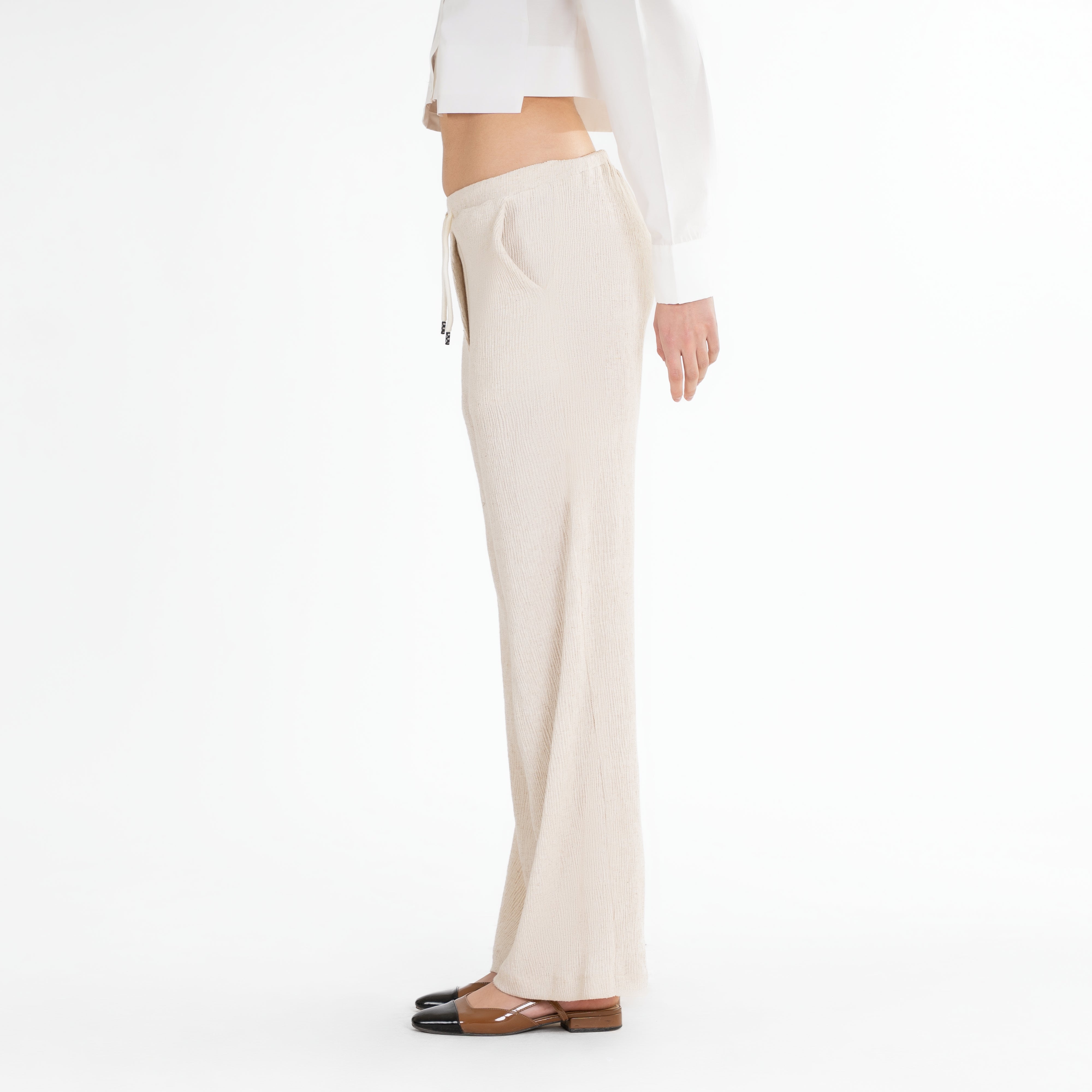 Wide-Leg Tailored Pants