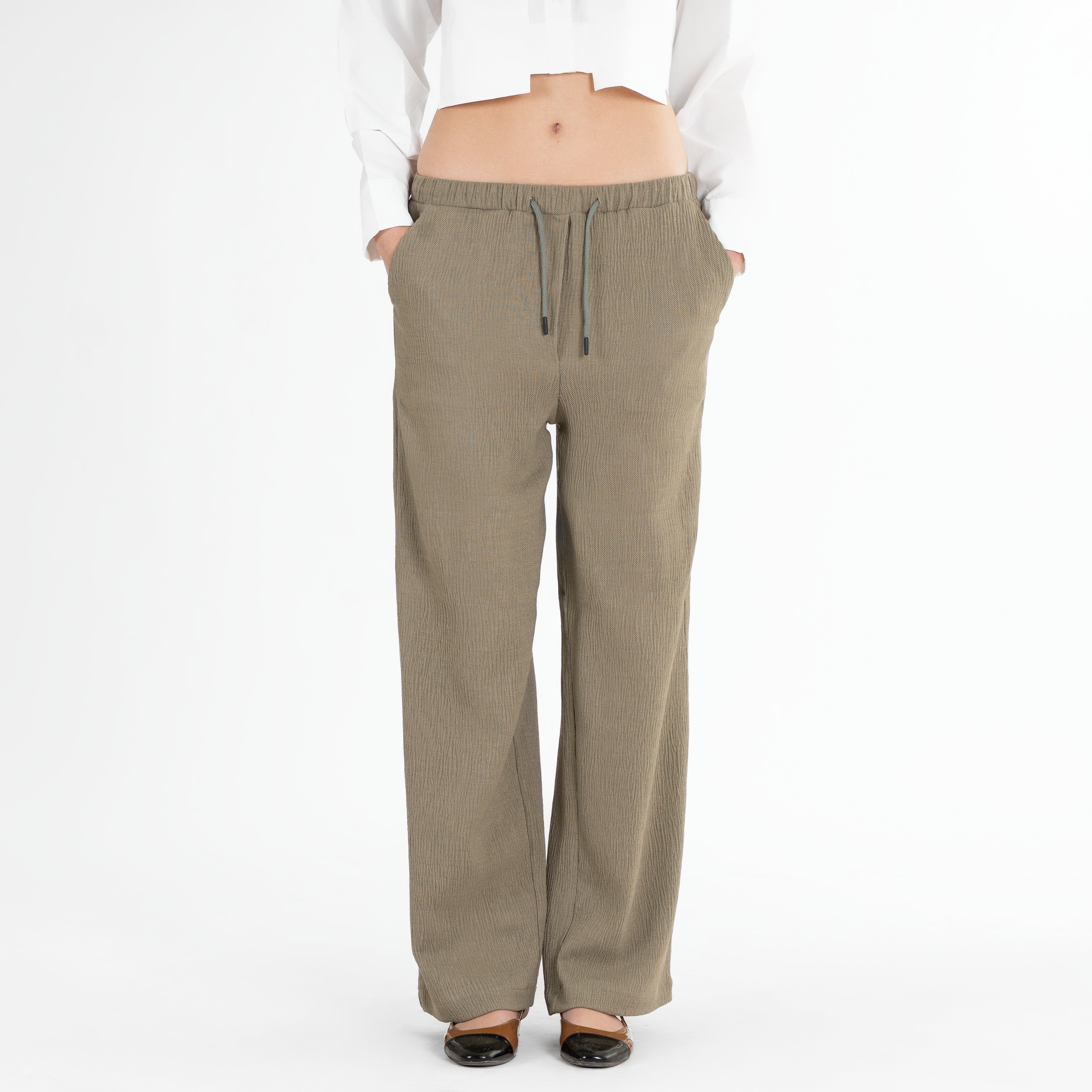 Wide-Leg Tailored Pants