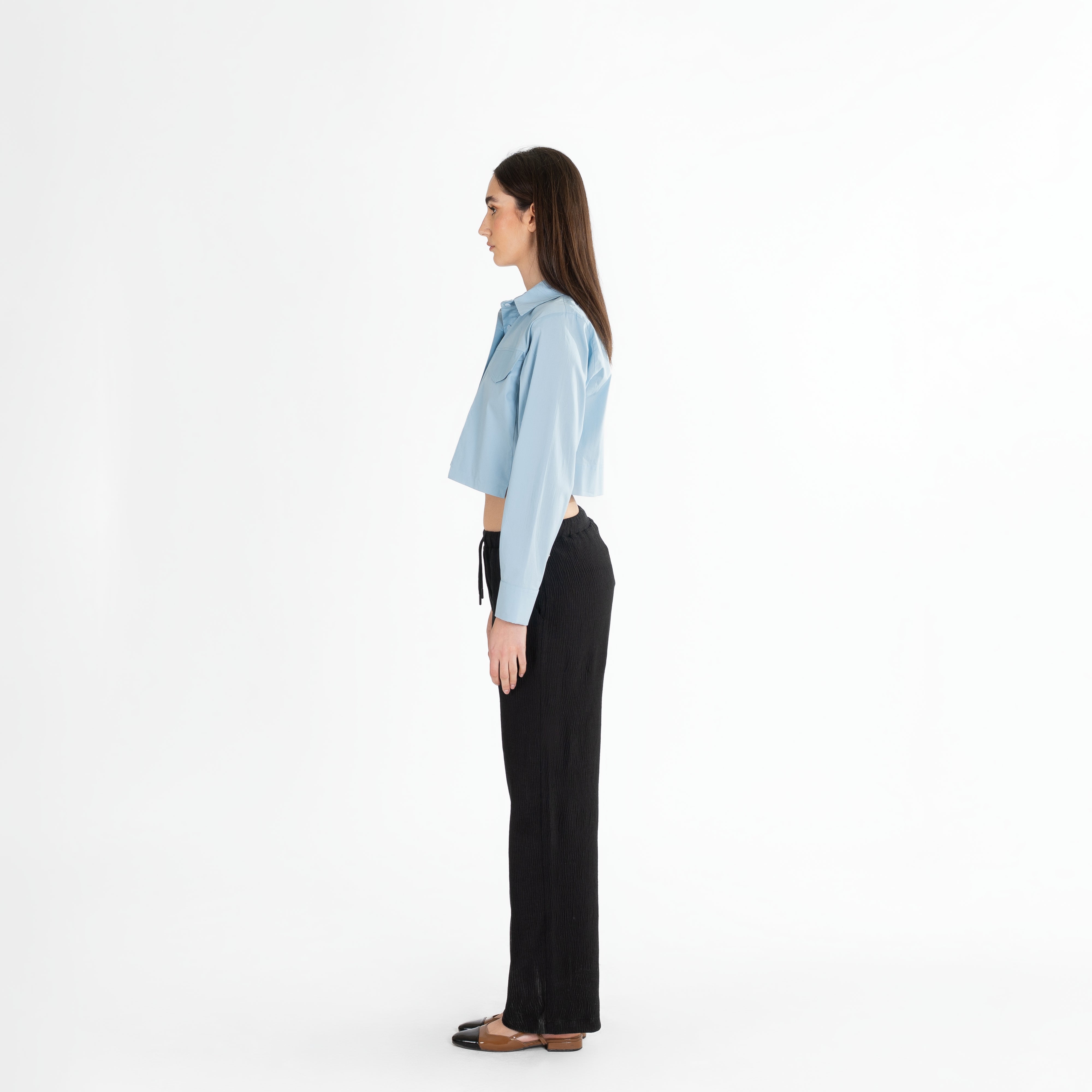 Wide-Leg Tailored Pants