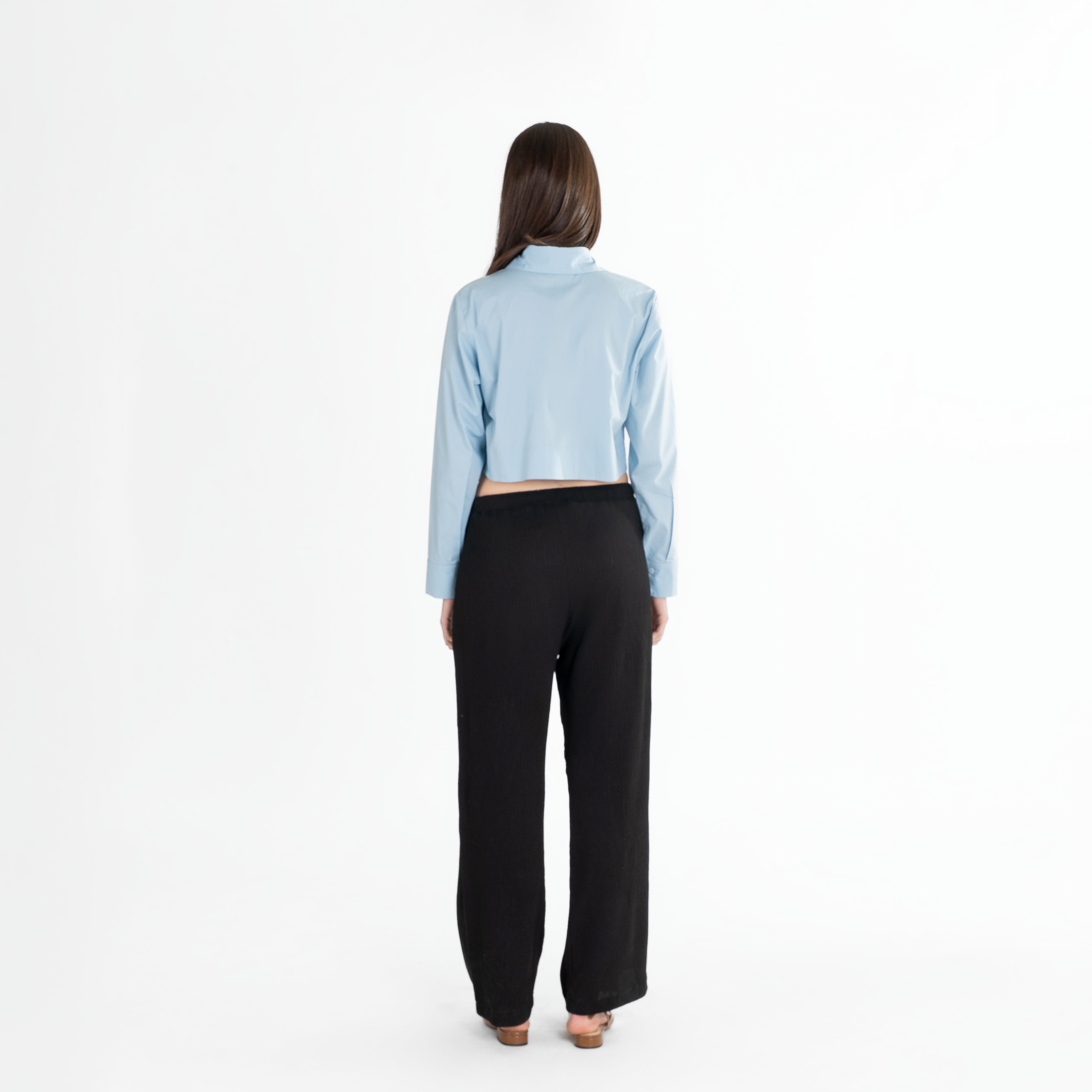Wide-Leg Tailored Pants