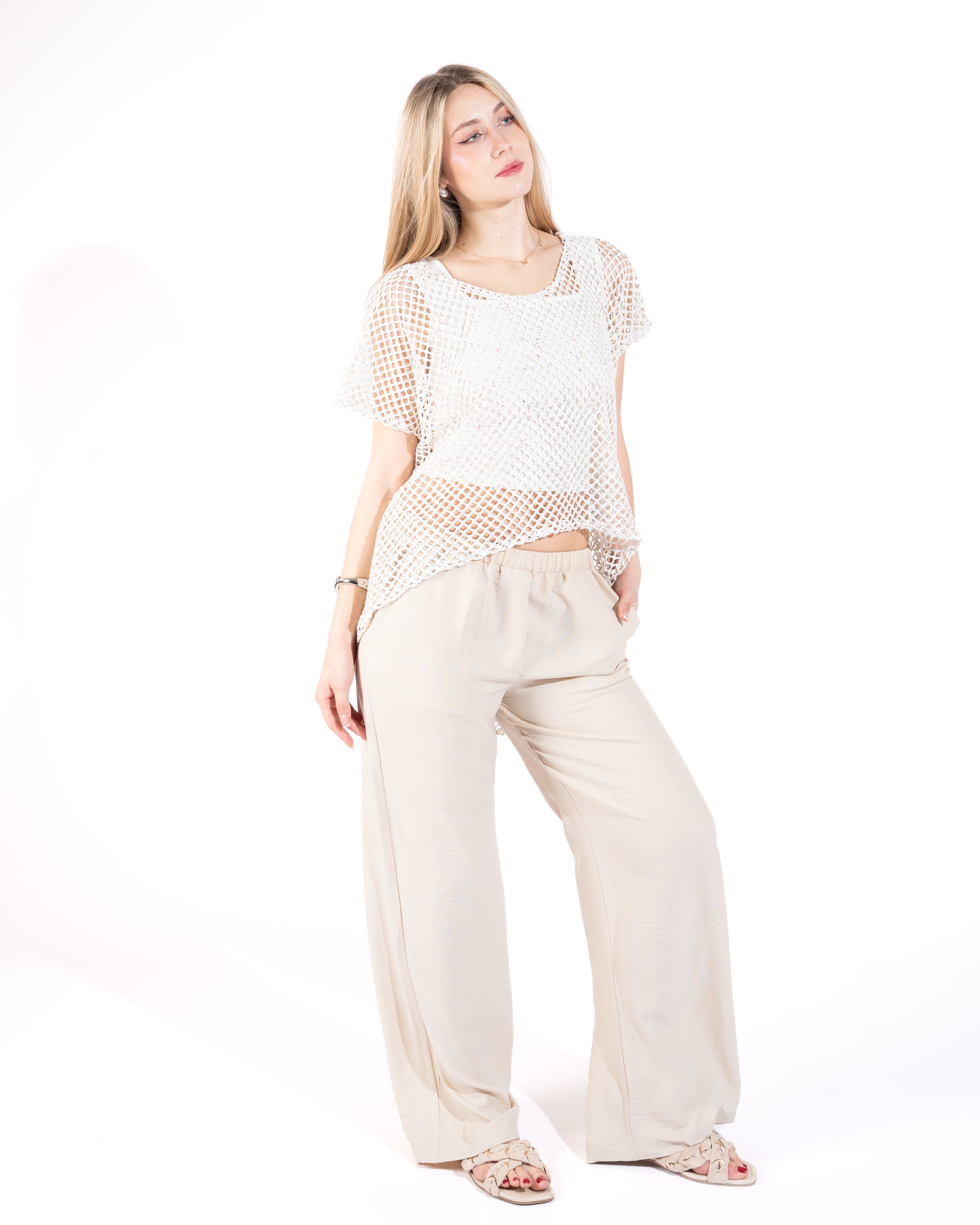 Wide-Leg Linen Pants