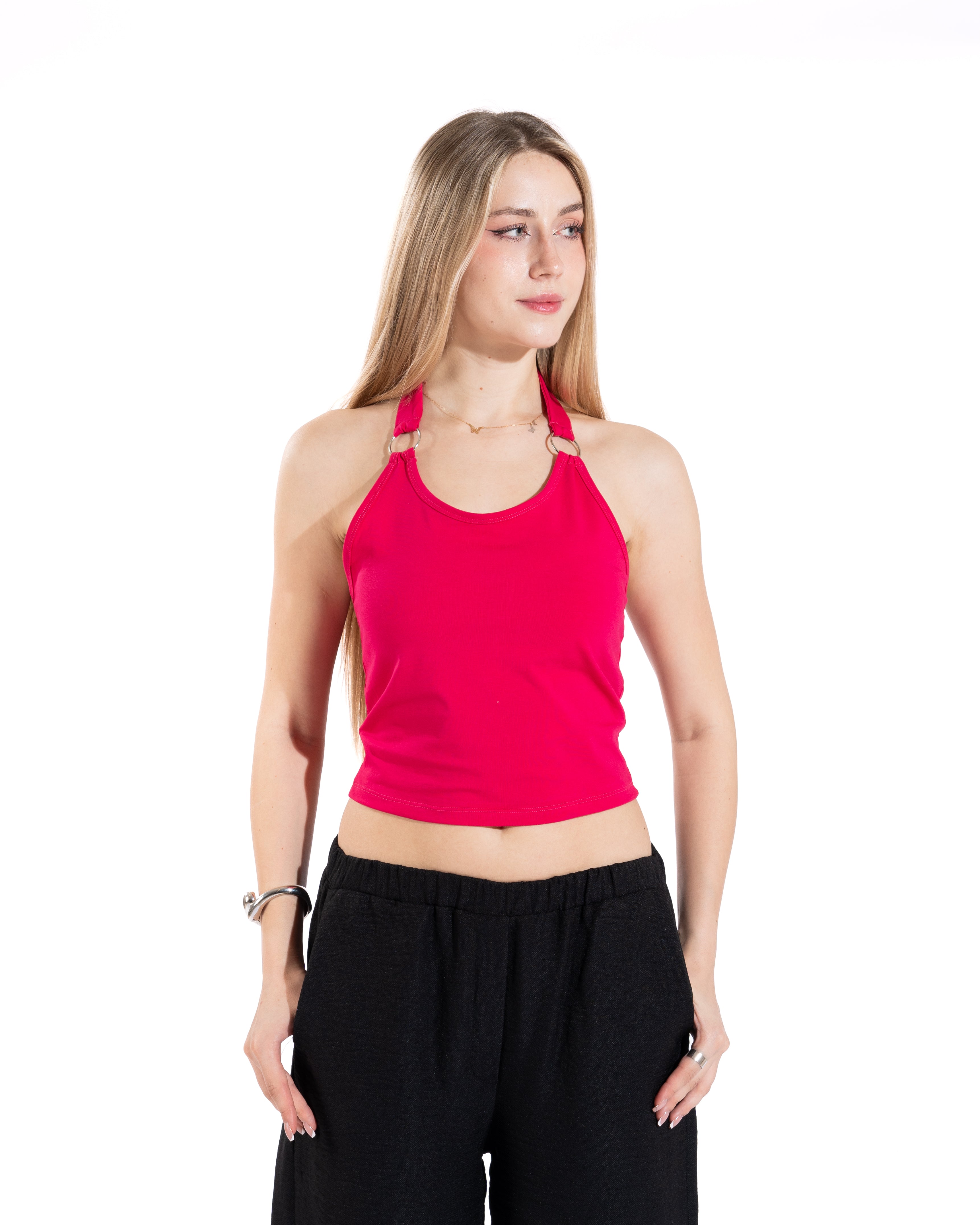 Ring Detail Halter Top
