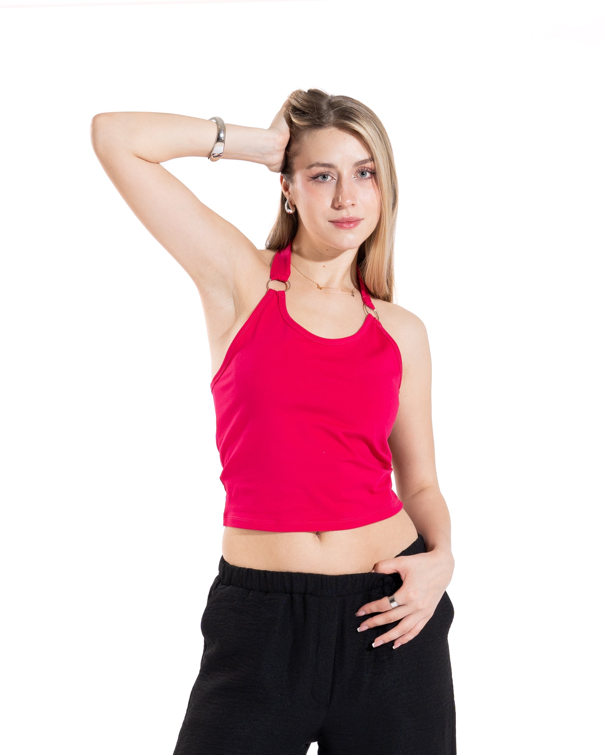 Ring Detail Halter Top