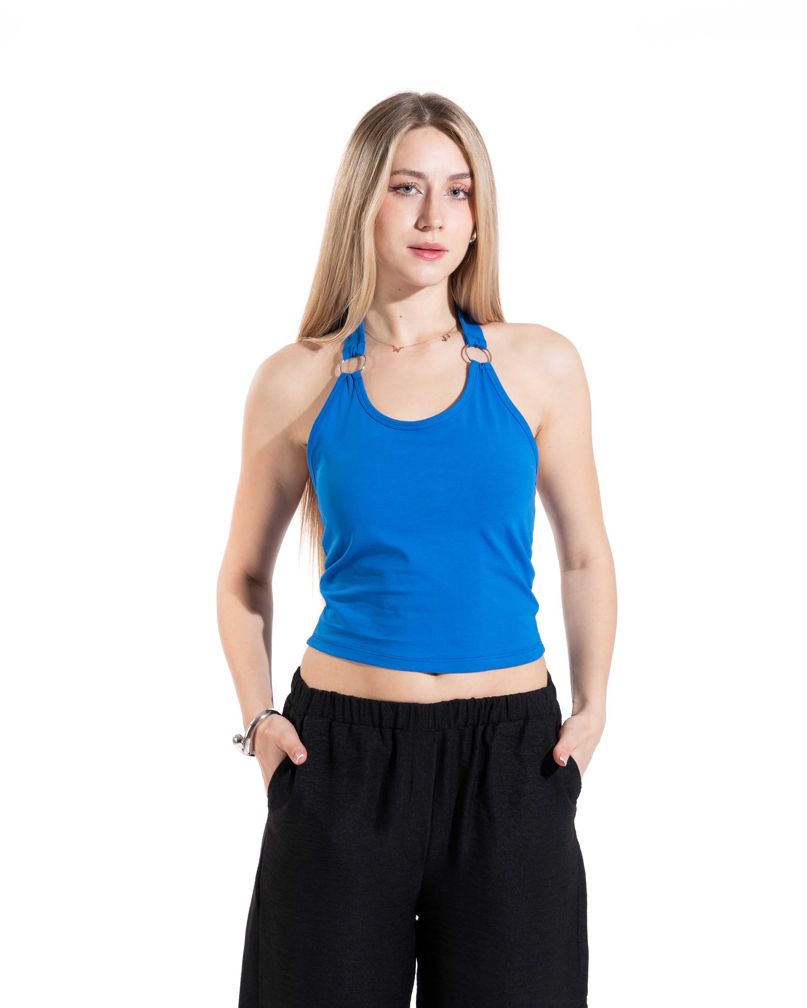 Ring Detail Halter Top