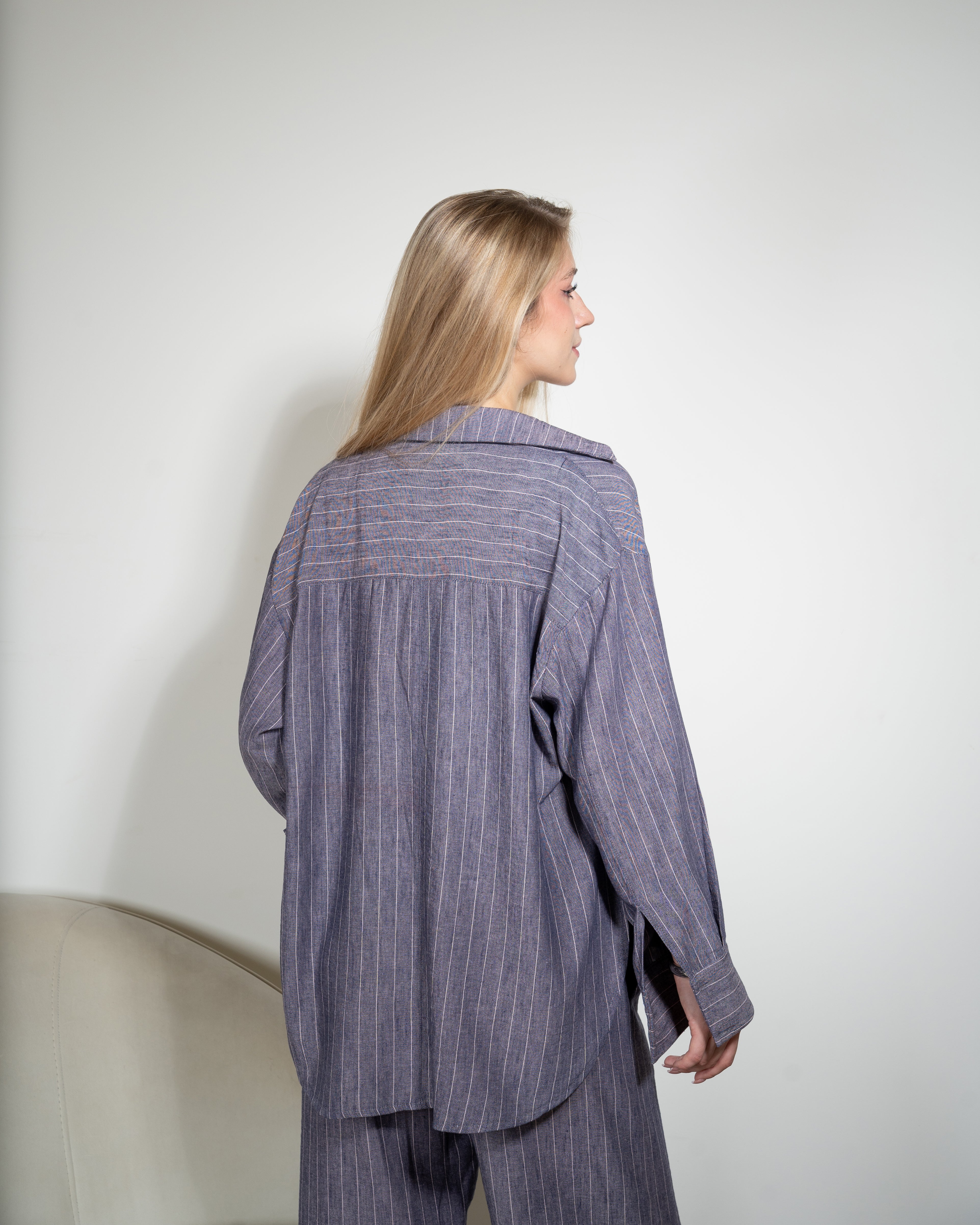 Pinstripe Button-Down Shirt