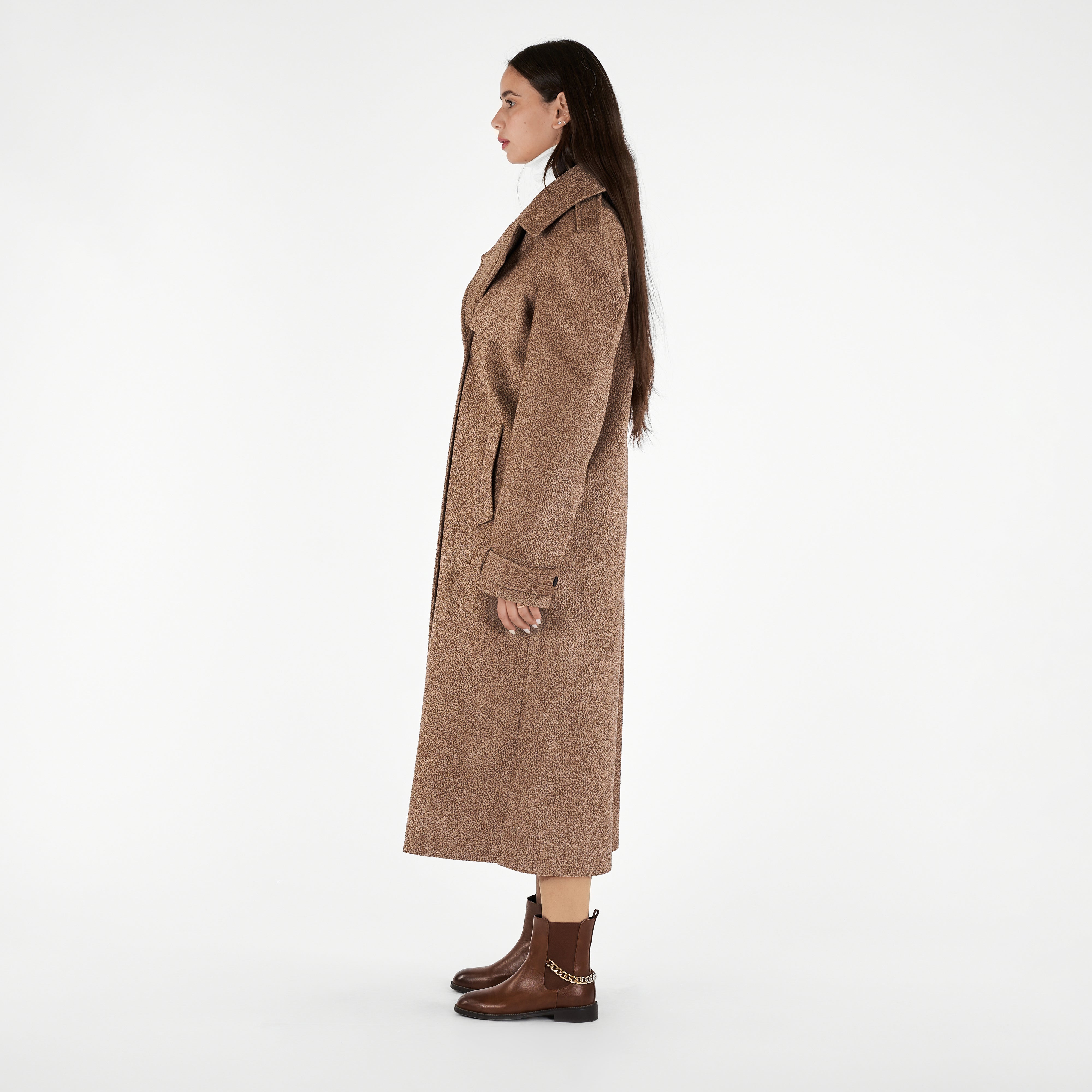 Double Breasted Longline Coat