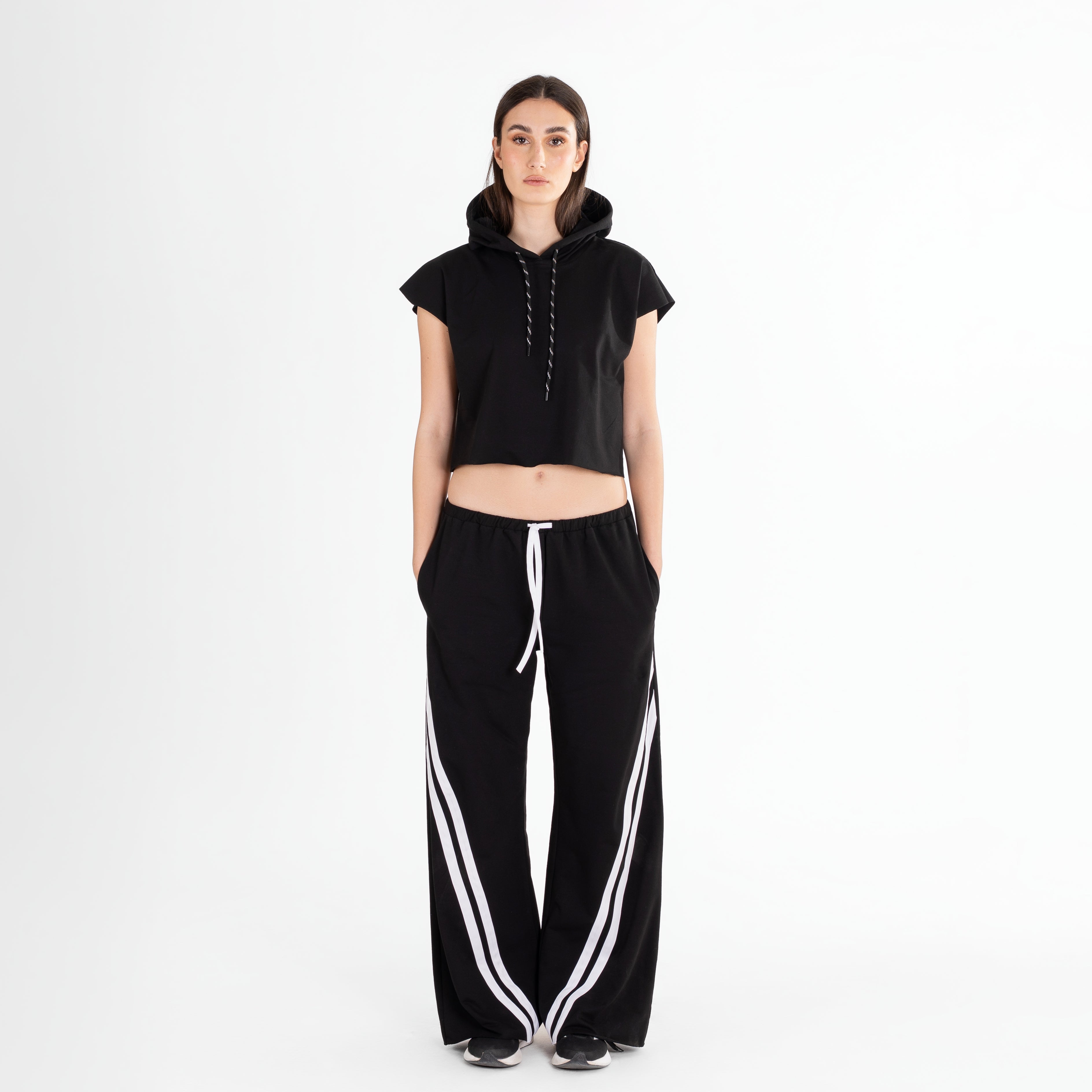 Wide-Leg Track Pants