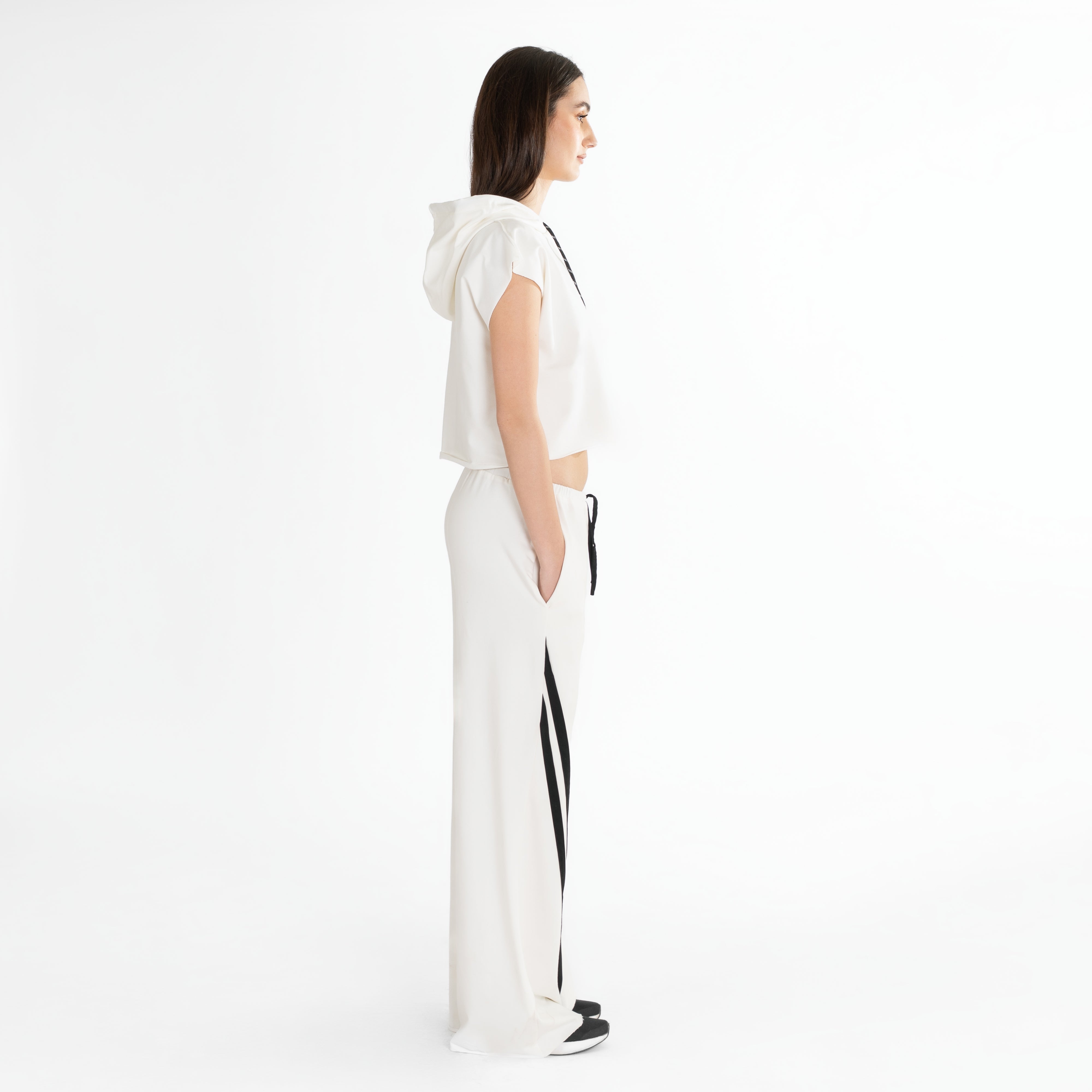 Wide-Leg Track Pants