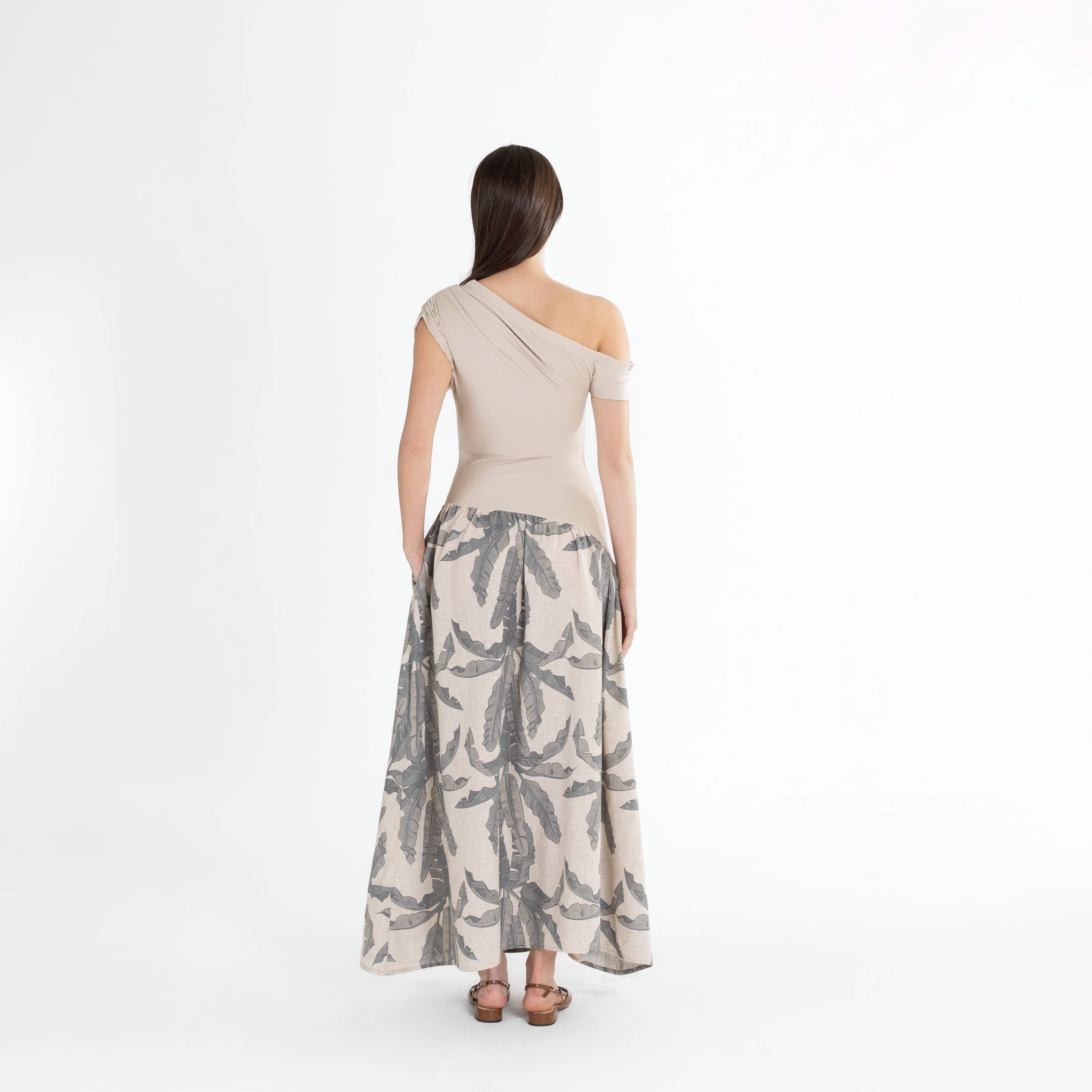 Asymmetrical One-Shoulder Maxi Dress