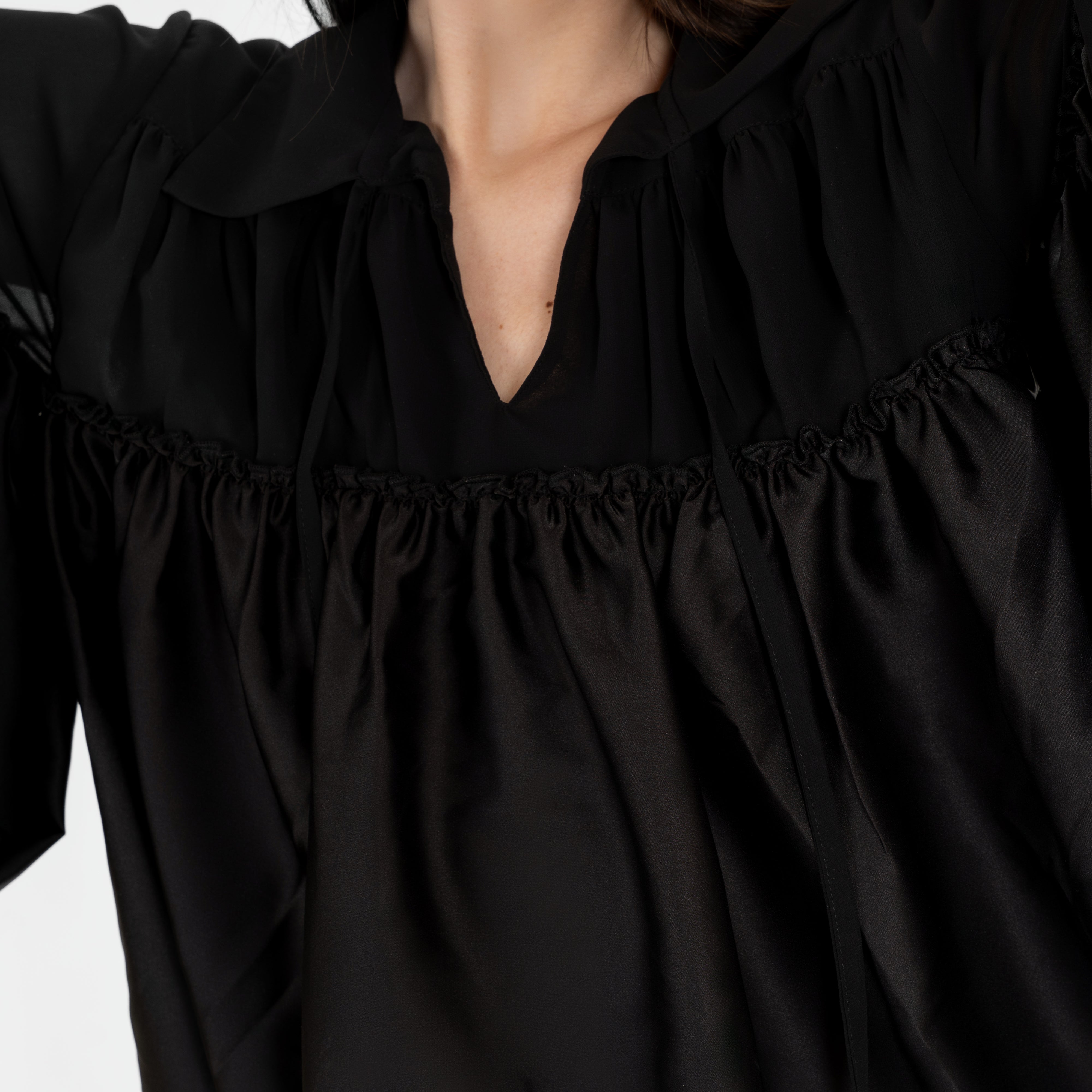 Statement Flounce Sleeve Blouse