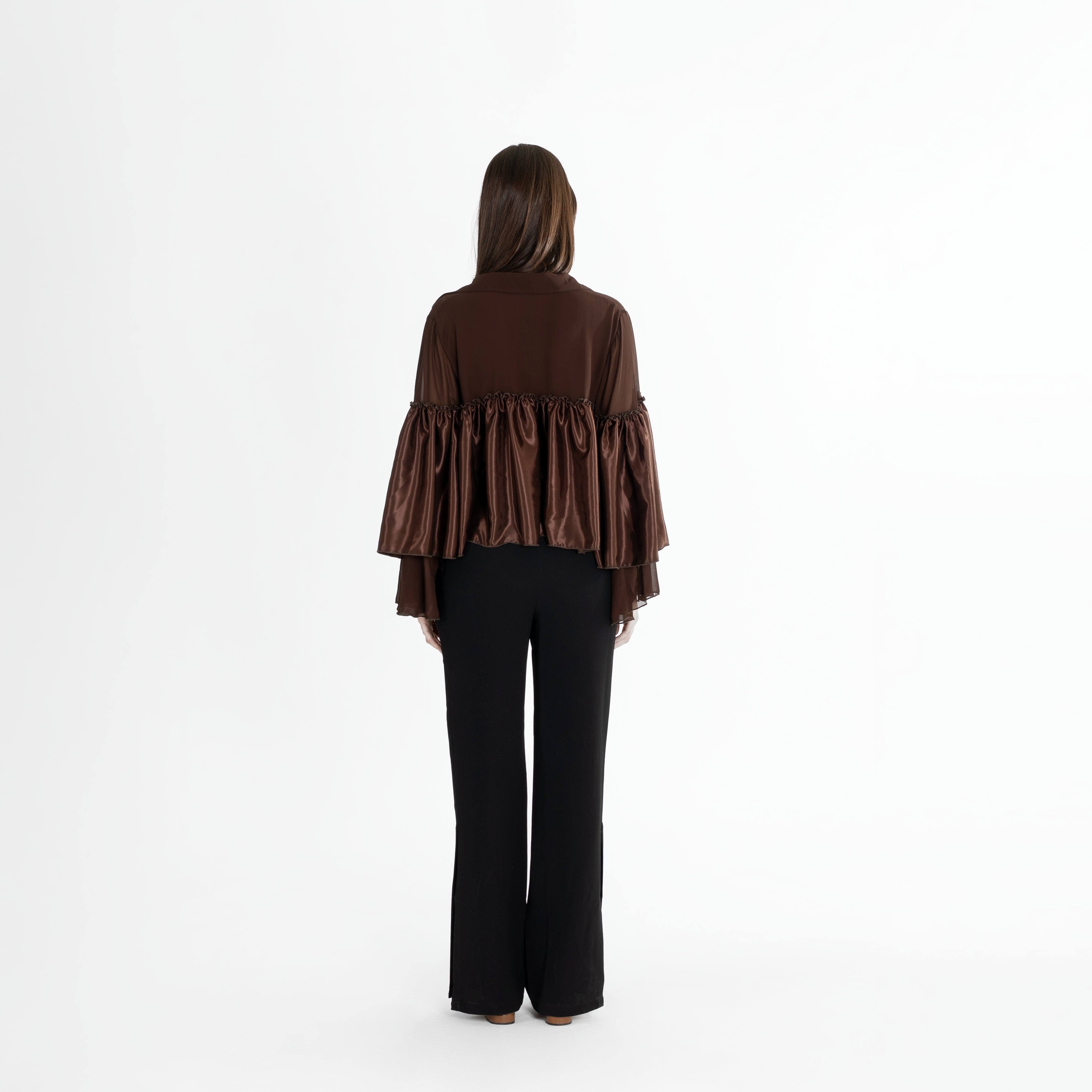 Statement Flounce Sleeve Blouse