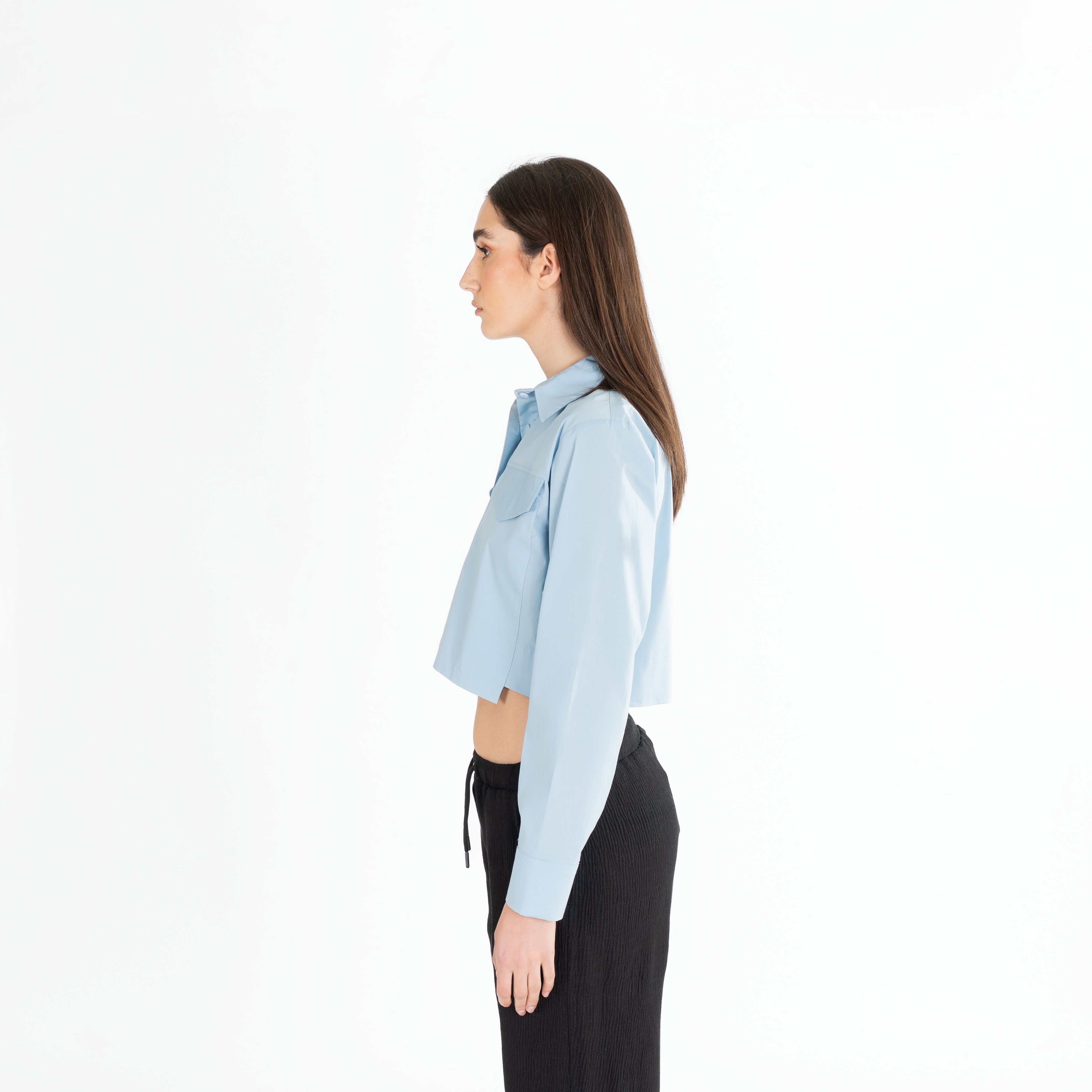 Cropped Utility Shirt