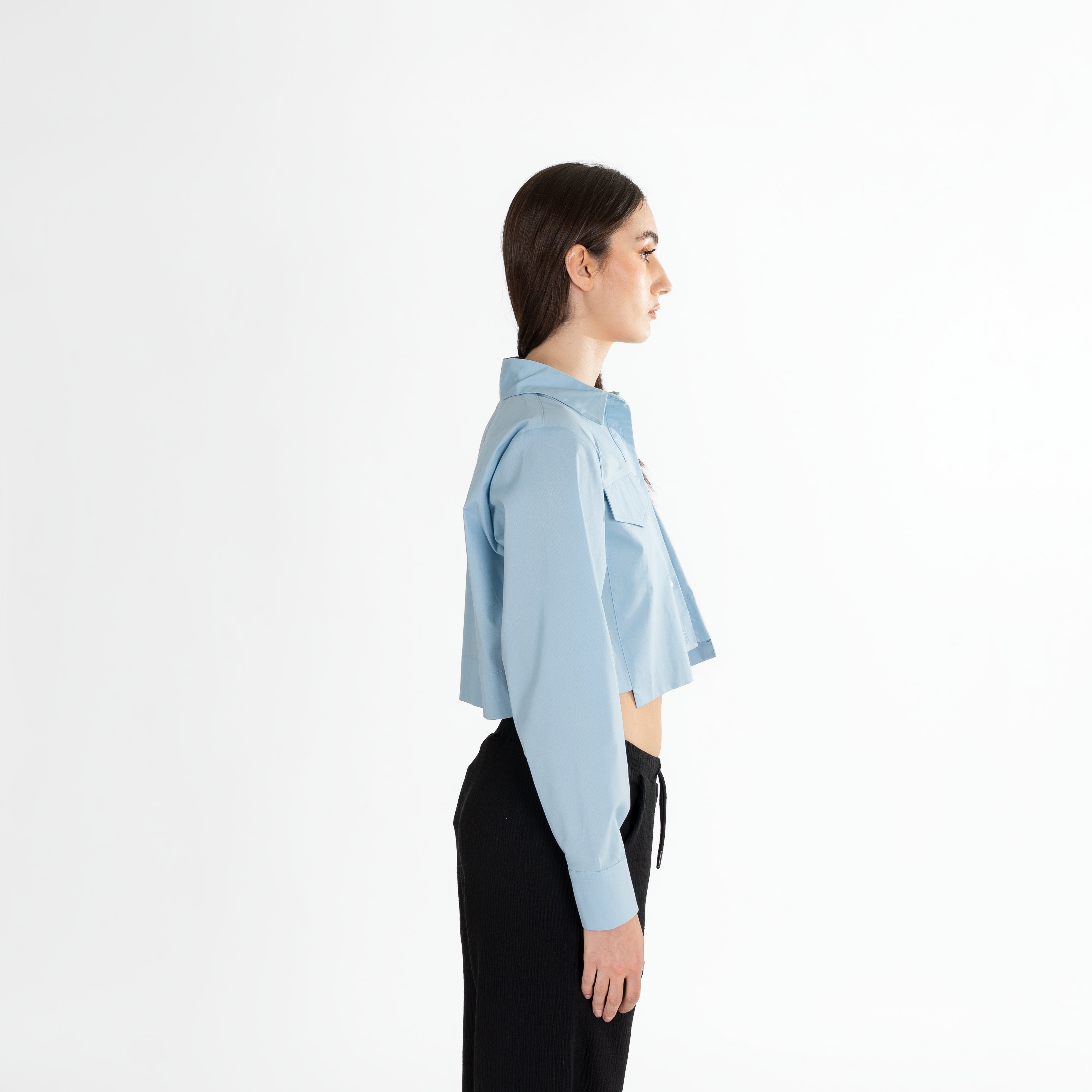 Cropped Utility Shirt