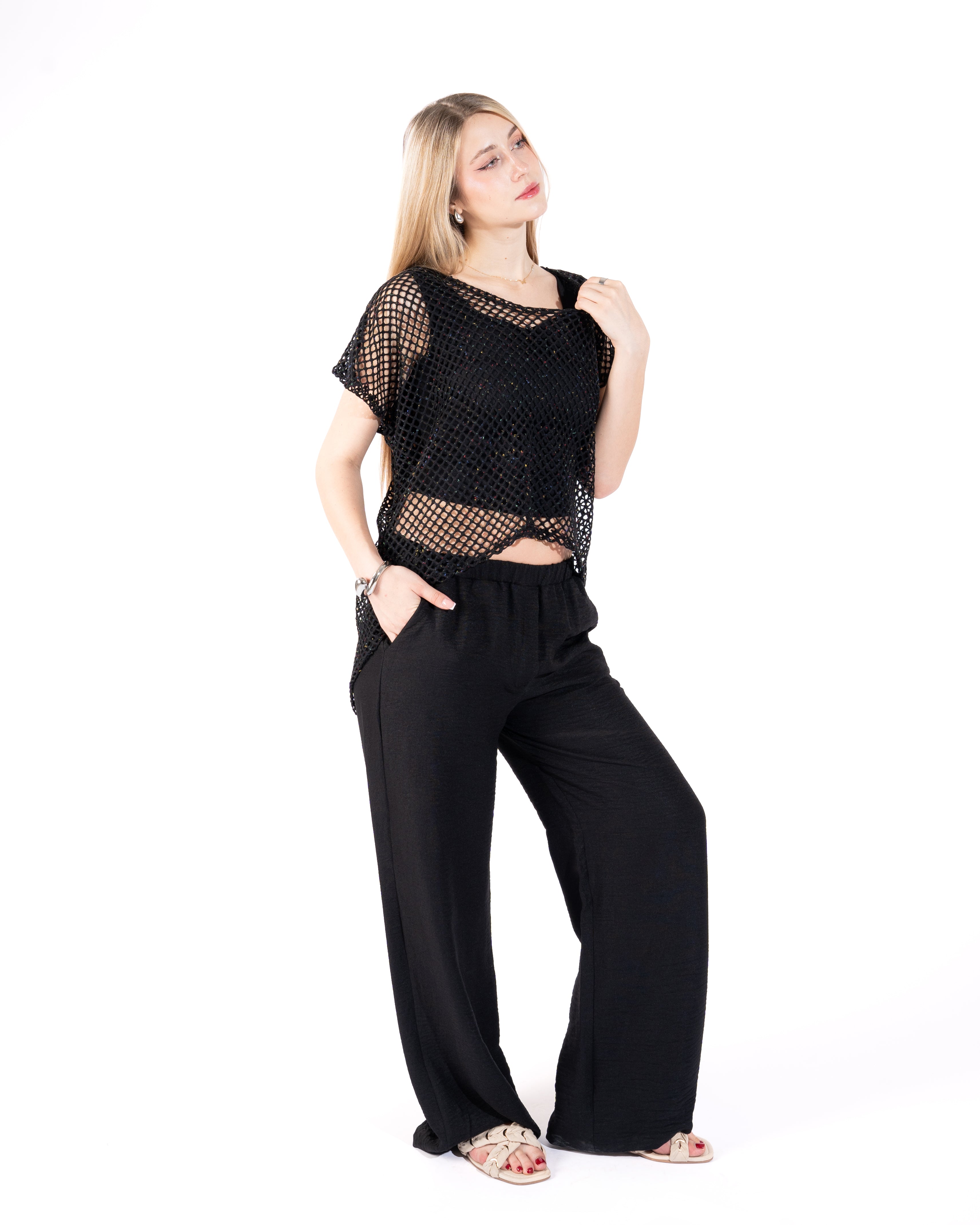 Wide-Leg Linen Pants