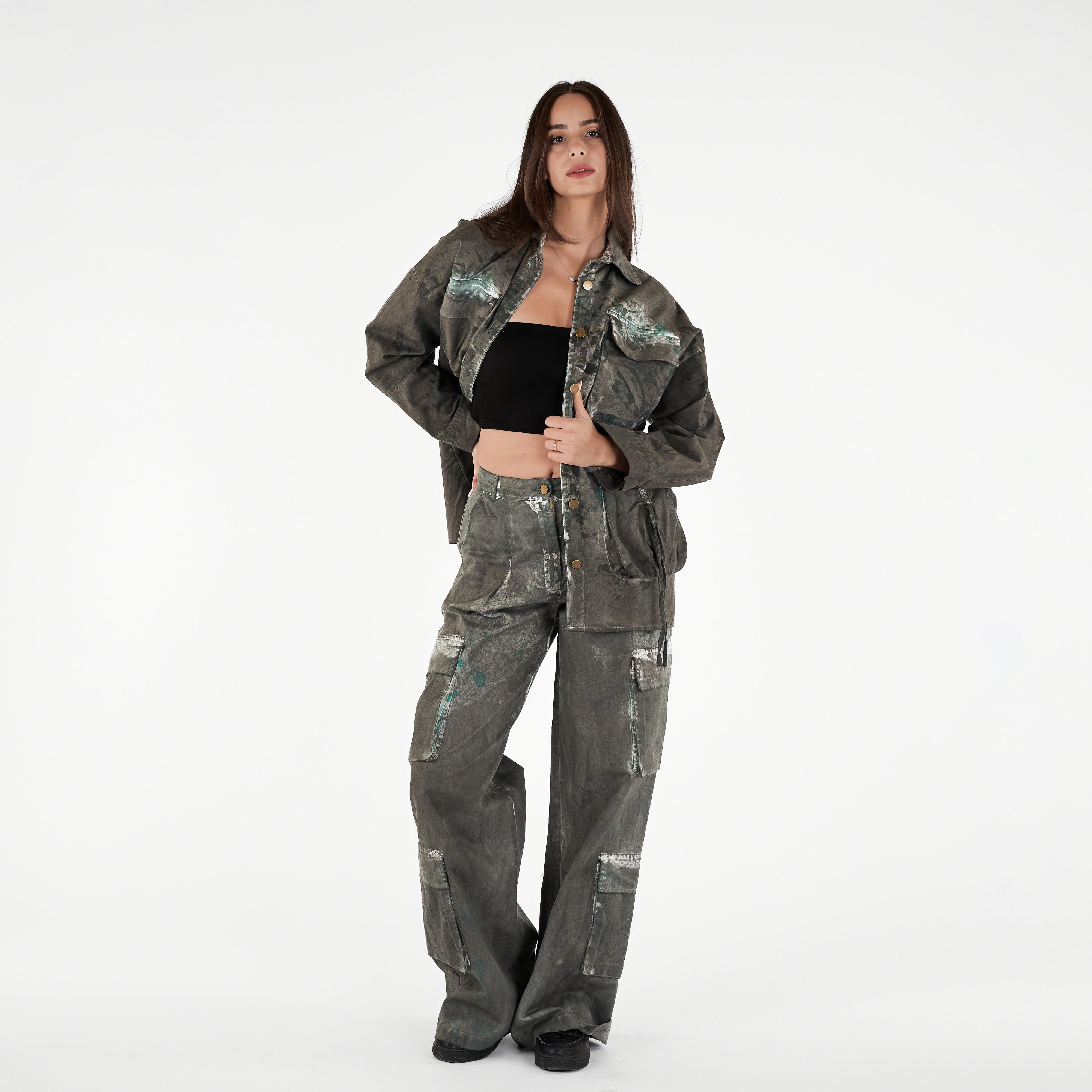 Wide Leg Cargo Pants