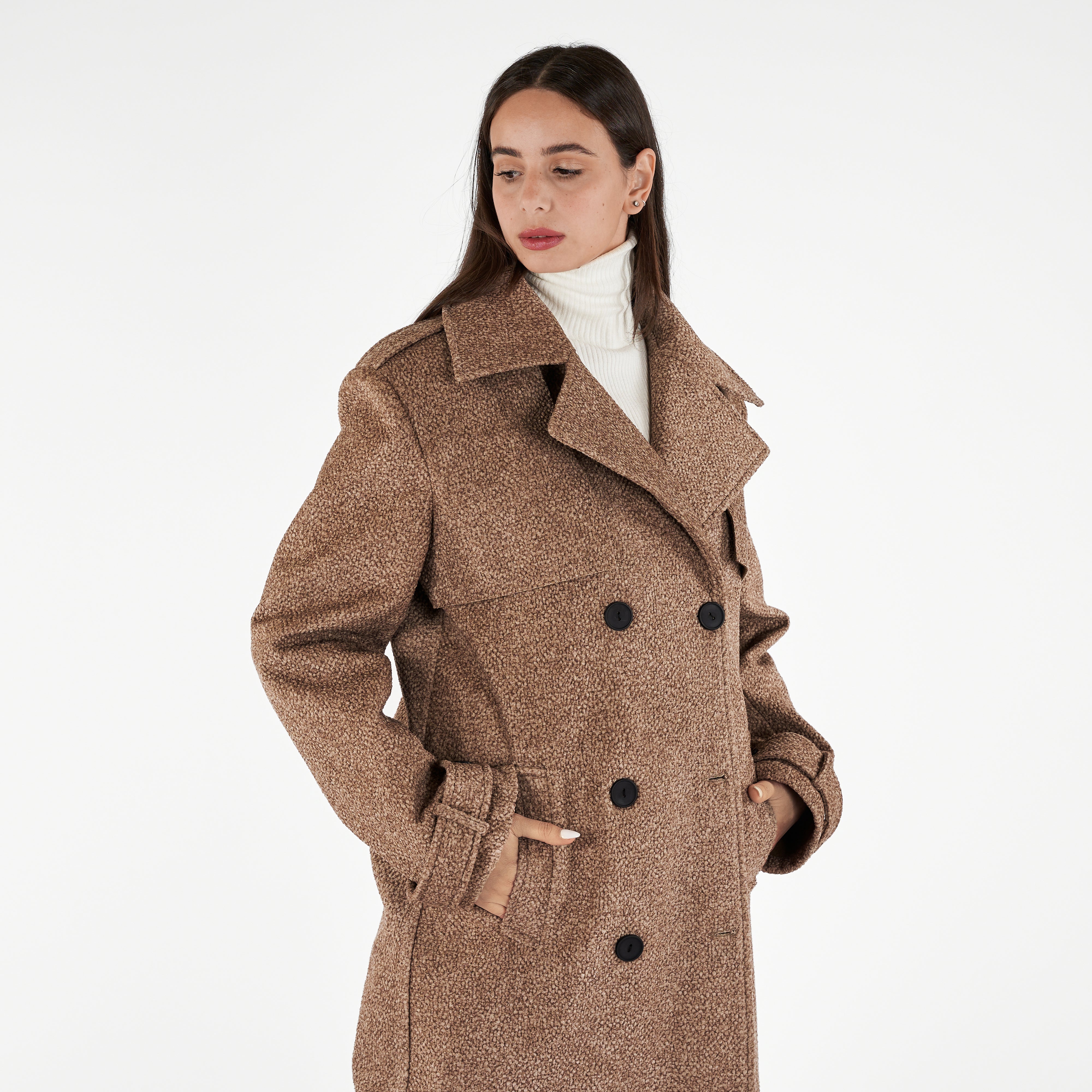 Double Breasted Longline Coat