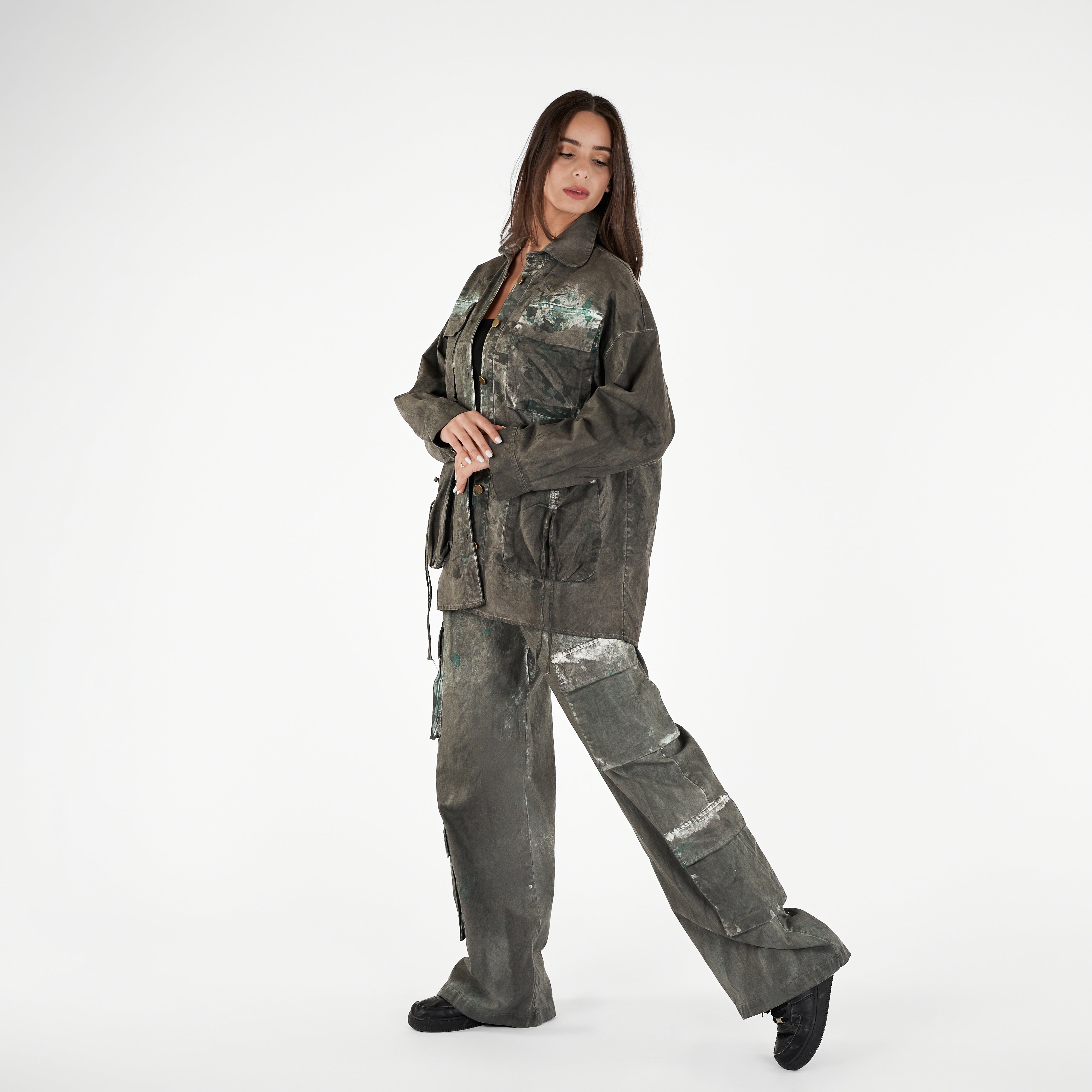 Wide Leg Cargo Pants