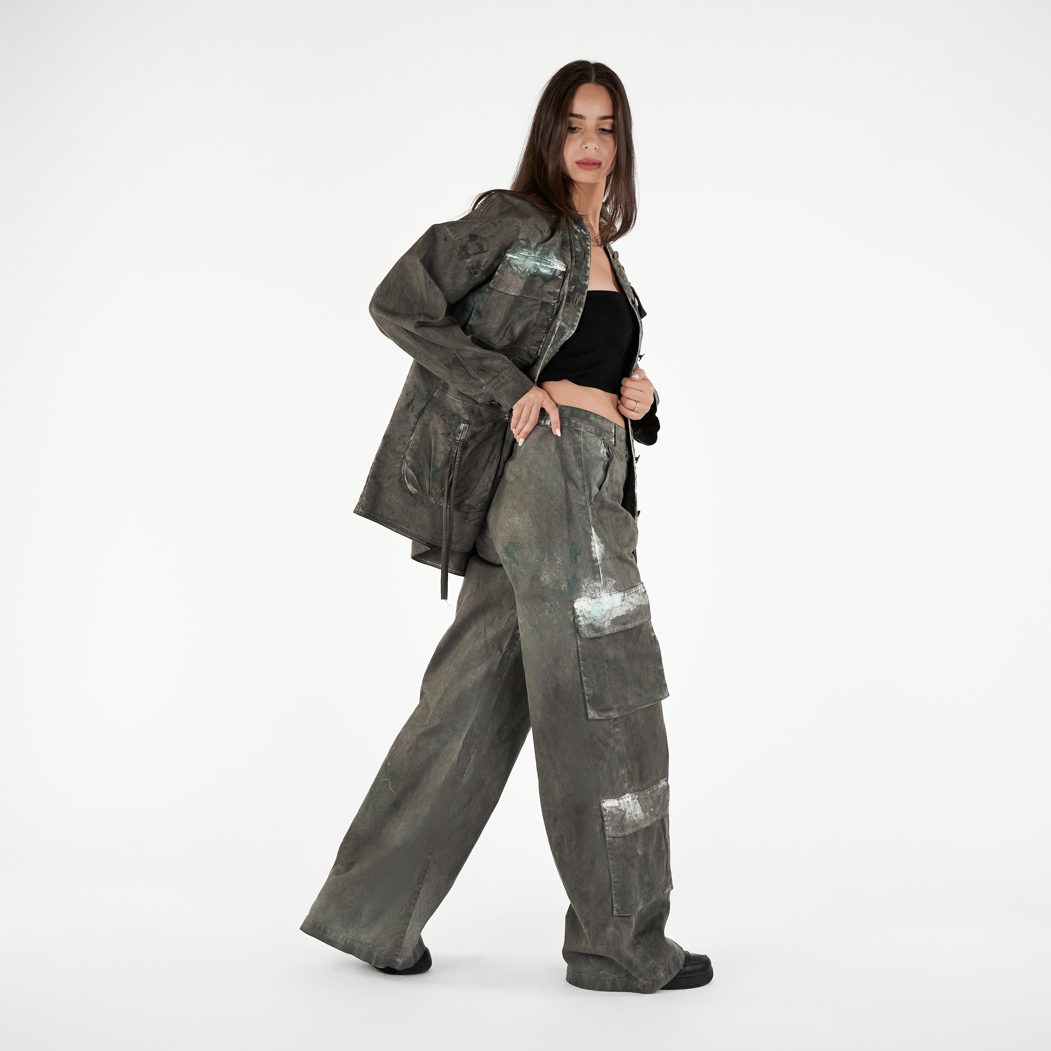 Wide Leg Cargo Pants