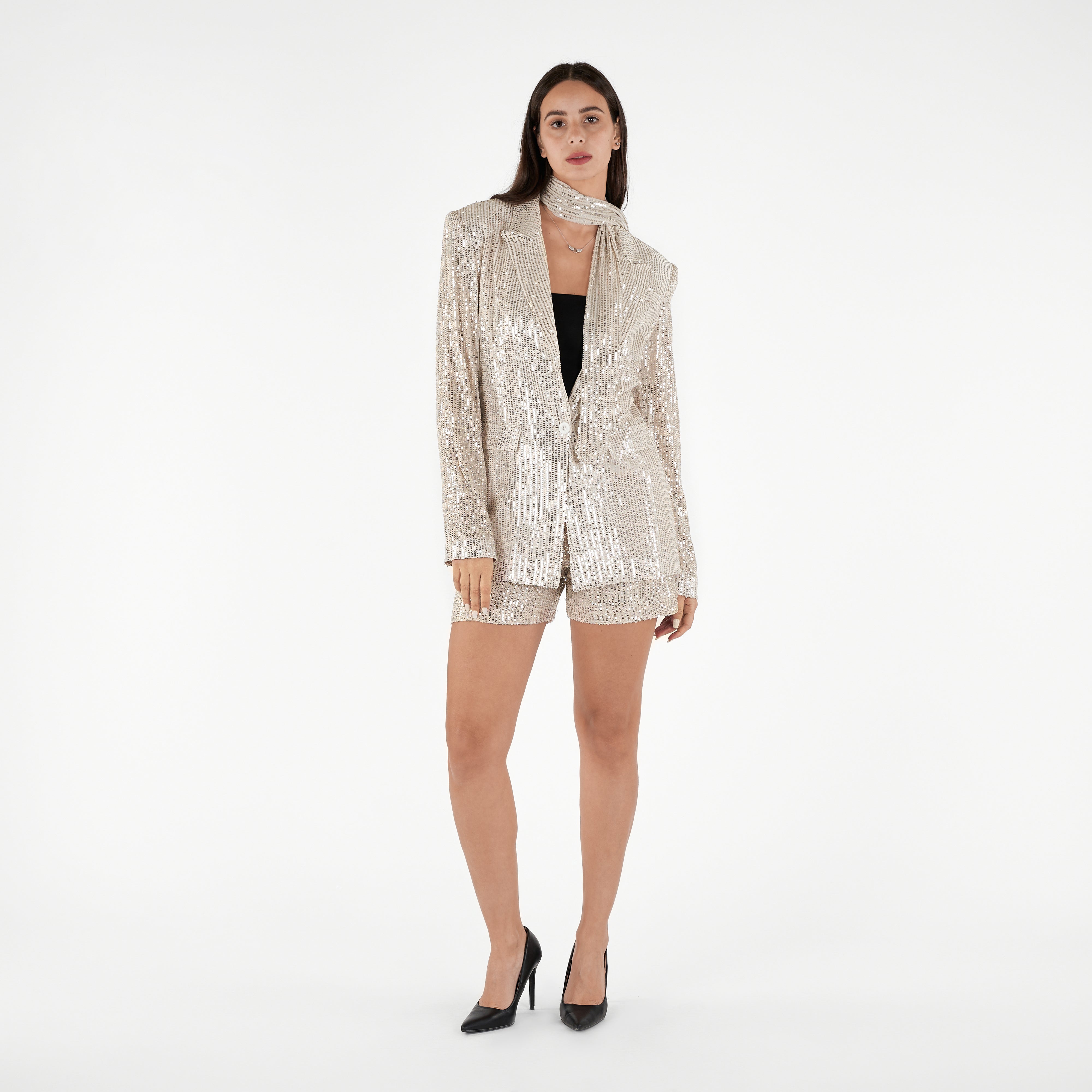 Sequins Knee High Short